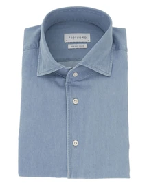 Profuomo SHIRT ONE PIECE SC SF BLUE