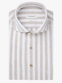 Profuomo SHIRT X-CUTAWAY SC SF BEIGE
