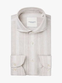 Profuomo SHIRT X-CUTAWAY SC SF BEIGE