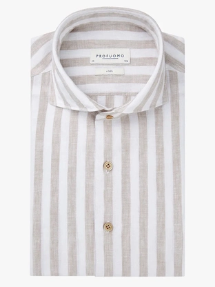 Profuomo SHIRT X-CUTAWAY SC SF BEIGE
