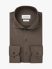 Profuomo SHIRT X-CUTAWAY SC SF BROWN