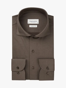Profuomo SHIRT X-CUTAWAY SC SF BROWN