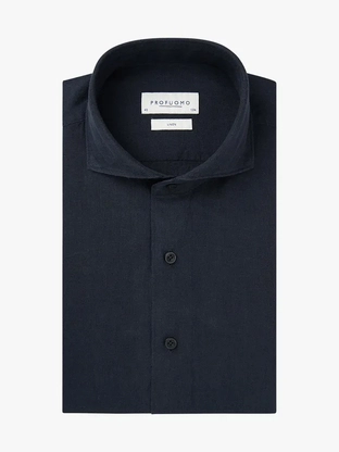 Profuomo SHIRT X-CUTAWAY SC SF NAVY