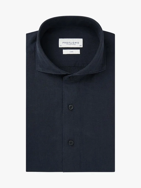 Profuomo SHIRT X-CUTAWAY SC SF NAVY