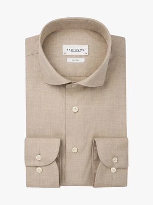 Profuomo SHIRT X-CUTAWAY SF BEIGE