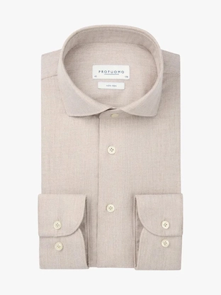 Profuomo SHIRT X-CUTAWAY SF BEIGE