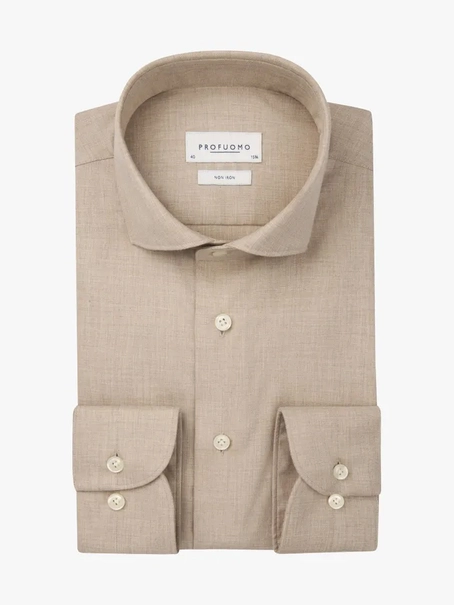Profuomo SHIRT X-CUTAWAY SF BEIGE