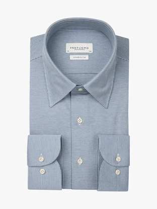 Profuomo SHIRT X-CUTAWAY SF BLUE