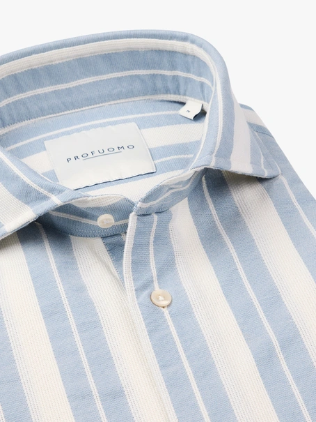 Profuomo SHIRT X-CUTAWAY SF BLUE