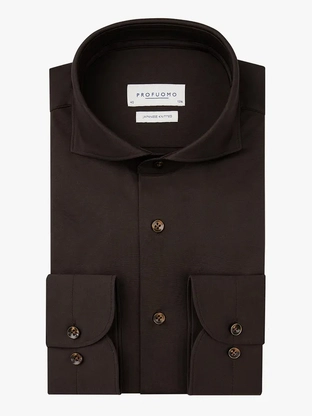 Profuomo SHIRT X-CUTAWAY SF BRWN