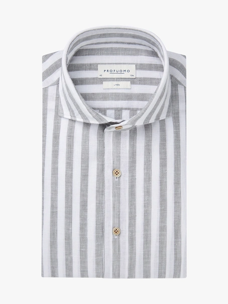 Profuomo SHIRT X-CUTAWAY SF D.GREEN