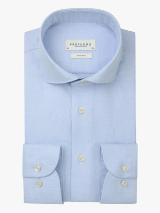 Profuomo SHIRT X-CUTAWAY SF L. BLUE