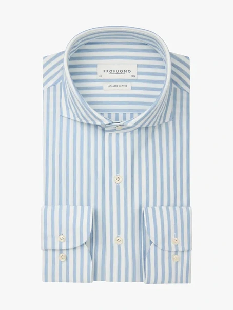 Profuomo SHIRT X-CUTAWAY SF L.BLUE