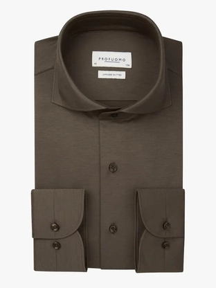Profuomo SHIRT X-CUTAWAY SF L.BRWN