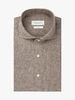 Profuomo SHIRT X-CUTAWAY SF M.BROWN