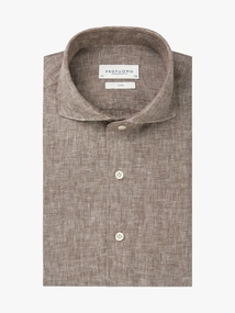 Profuomo SHIRT X-CUTAWAY SF M.BROWN