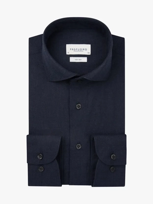 Profuomo SHIRT X-CUTAWAY SF NAVY