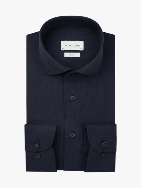 Profuomo SHIRT X-CUTAWAY SF NAVY