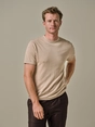 Profuomo T-SHIRT CREW NECK SS BEIGE