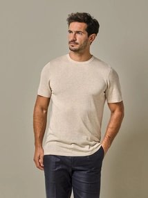 Profuomo T-SHIRT CREW NECK SS BEIGE