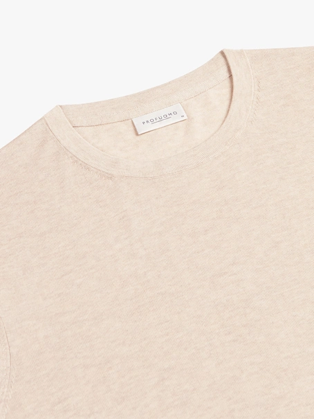 Profuomo T-SHIRT CREW NECK SS BEIGE