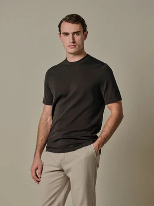 Profuomo T-SHIRT CREW NECK SS D BROWN