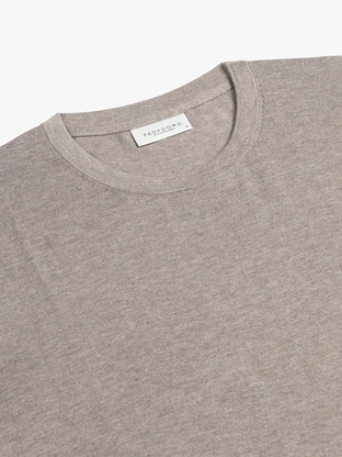 Profuomo T-SHIRT CREW NECK SS M BROWN