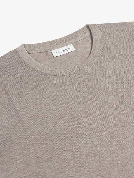 Profuomo T-SHIRT CREW NECK SS M BROWN