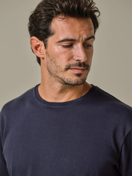 Profuomo T-SHIRT CREW NECK SS NAVY