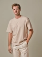 Profuomo T-SHIRT CREW NECK SS SAND