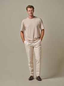Profuomo T-SHIRT CREW NECK SS SAND
