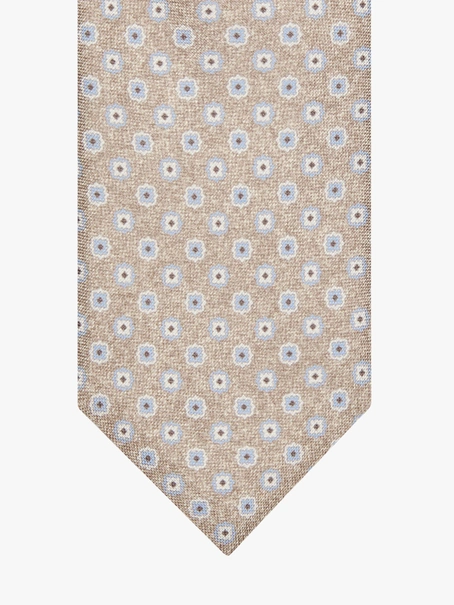 Profuomo TIE SILK PRINT BEIGE