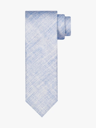 Profuomo TIE SILK PRINT LIGHT BLUE