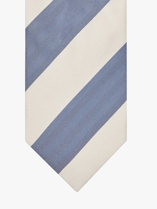 Profuomo TIE SILK WOVEN BLUE