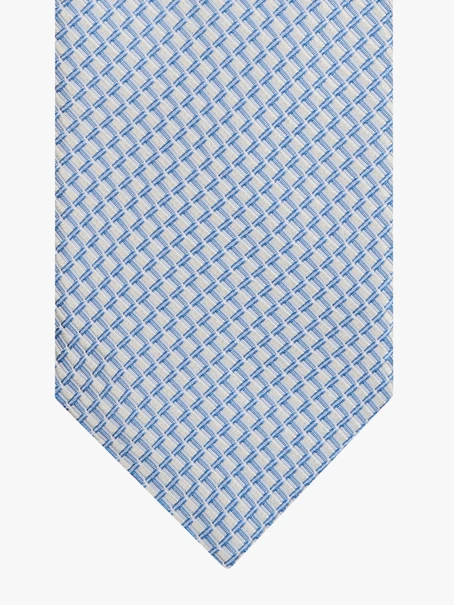 Profuomo TIE SILK WOVEN BLUE