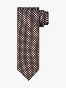 Profuomo TIE SILK WOVEN BROWN