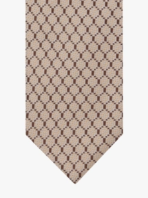 Profuomo TIE SILK WOVEN BROWN