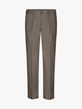 Profuomo TROUSER CO FLAN RLX BROWN