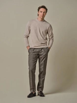 Profuomo TROUSER CO FLAN RLX BROWN