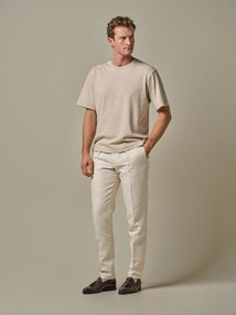 Profuomo TROUSER HERRINGB RLX OFFWHITE