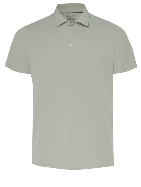 pure-hatico Pure Functional Polo slim fit Halb