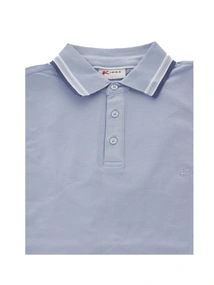 R-1854 Brick Polo Plain Contrast Collar