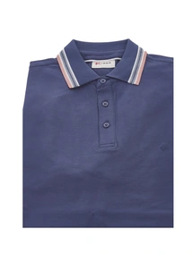 R-1854 Brick Polo Plain Contrast Collar