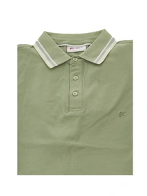 R-1854 Brick Polo Plain Contrast Collar