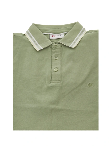 R-1854 Brick Polo Plain Contrast Collar