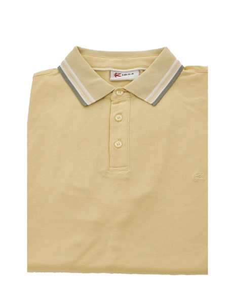 R-1854 Brick Polo Plain Contrast Collar