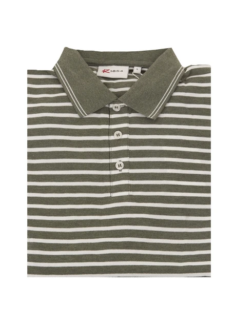 R-1854 Liam Stripe Polo Pique