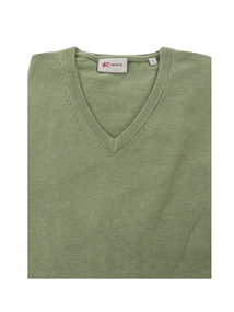 R-1854 Vince V-neck Pullover Flat Knit