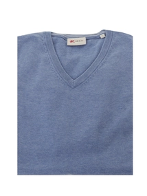 R-1854 Vince V-neck Pullover Flat Knit