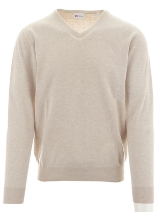 R-1854 Vince V-neck Pullover Flat Knit